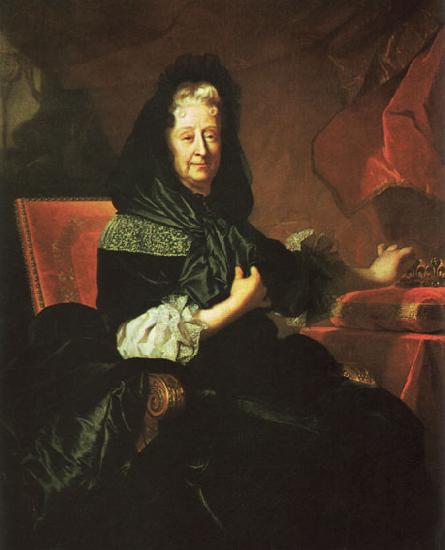 Hyacinthe Rigaud Marie d'Orleans, Duchess of Nemours oil painting picture